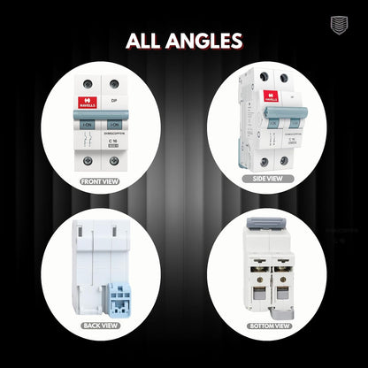 Havells AC MCB C Curve – High Efficiency Circuit Breaker with 13 Plates Arc Chamber | Safety Terminals | Low Power Consumption | Fast Trip Mechanism (16A 240V)
