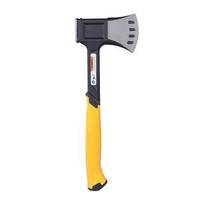 DEWALT DWHT51387-0 Steel Campers Axe with Extra-Wide Chisel Blade for Cleaner Cuts on Brick & Masonry, 567 grams, YELLOW & BLACK