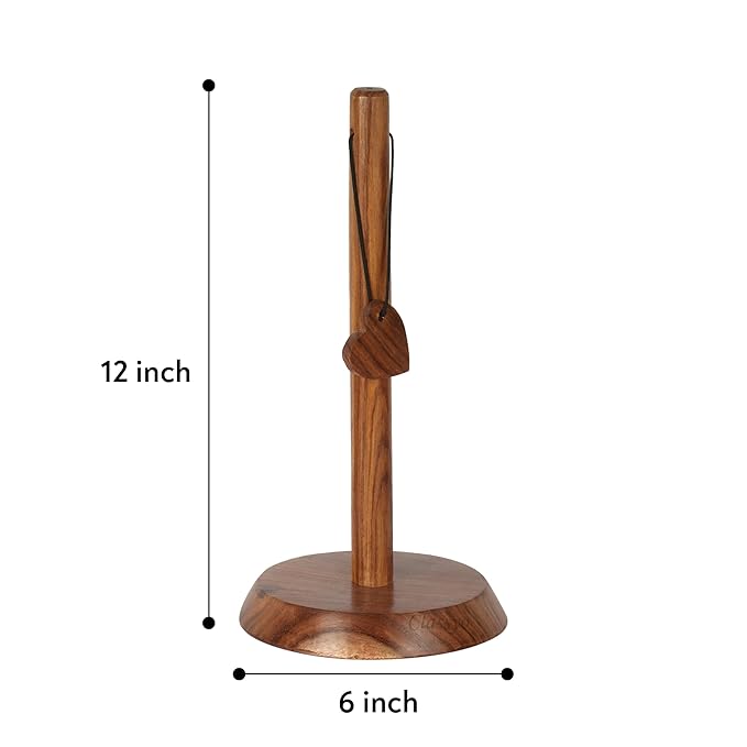 Udaipur Handicrafts Tissue Roll Holder, Tissue Paper Holder, Kitchen Organizer- Tissue Holder Kitchen- Tissue Roll Holder for Kitchen- Kitchen Roll Holder, 12 inch