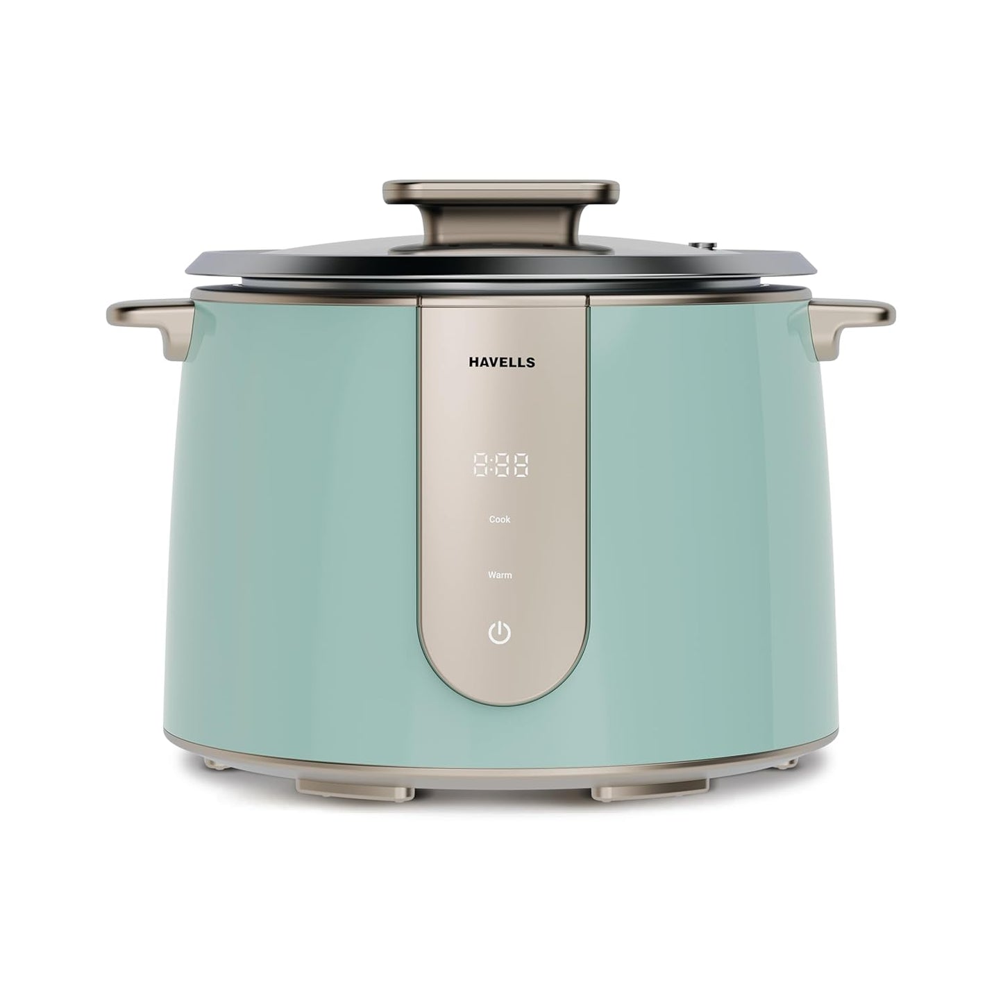 Havells CRAFT Rice Cooker | Live Cooking Timer| Intuitive Touch Control | 6 hour Keep Warm Mode| 1.8 L Capacity | Triple Safety Protection | Food Grade Bowl | Energy Efficient Operation (Blue & Gold)