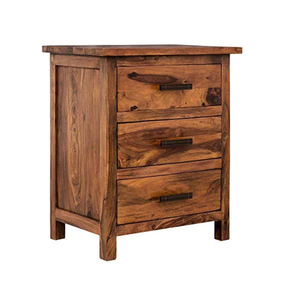 Udaipur Handicrafts Wood Bed Side Table