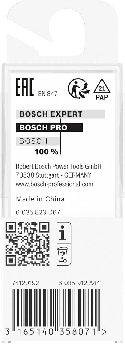 BOSCH PRO Router Bit Bottom Bearing Flush Trim | Ø9.5xL25.4xS8mm | Engineered for Professionals | Clean, Precise Cuts in Wood & Composites | Long-Lasting Carbide Blade | Universal Fit