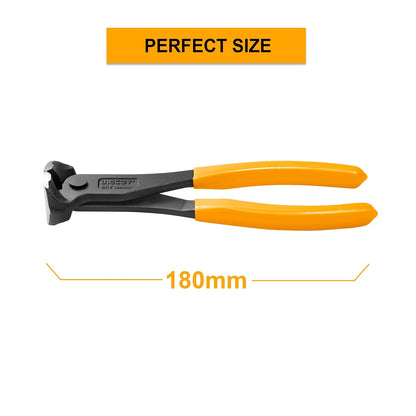 Ingco End Cutting Plier, Cr-V, 7"(180Mm), For Removing Nails And Screws, For Cutting And Bend The Wire, Multicolor