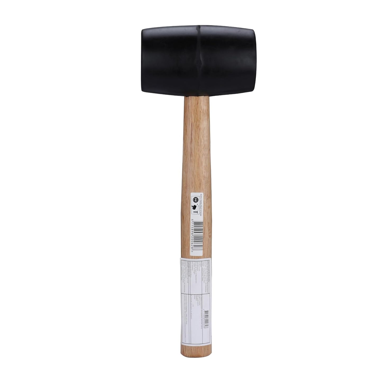 STANLEY STHT57528-8 Rubber Mallet Hammer for Masonry, Woodwork, Fittings for Home, DIY, Mechanic, Industrial & Professional Use, 680 gm, Used to Drive Nails, Fit Parts & Break Objects, YELLOW & BLACK
