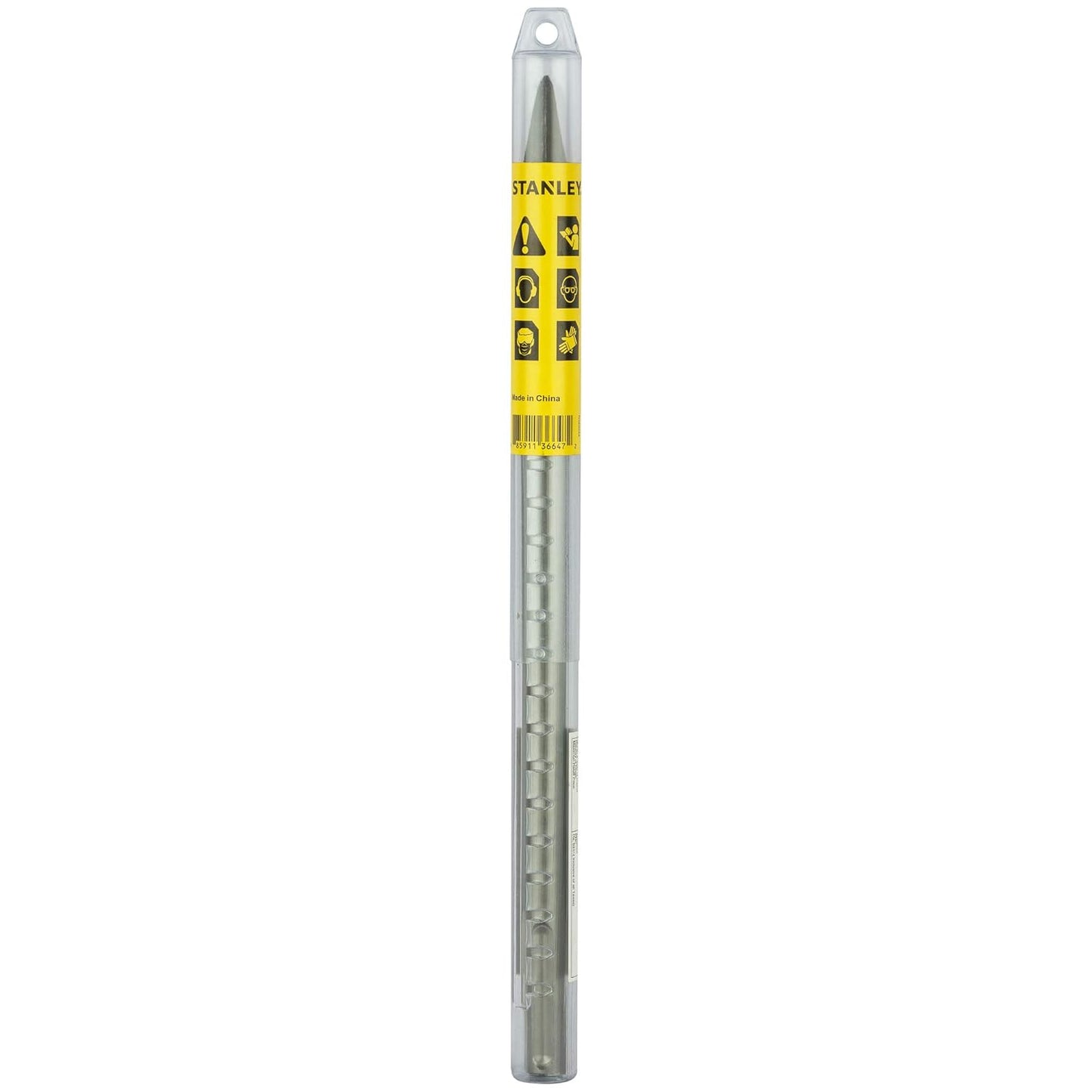 STANLEY STA54421-IN SDS-Max Round Body Pointed 18x400mm Demolition Chisel