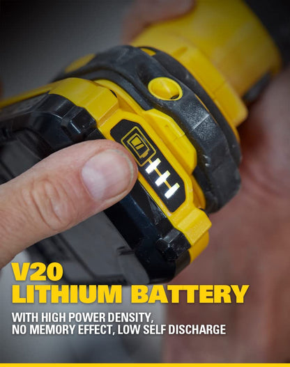 STANLEY FATMAX SBI810D2K-B1 20V 2.0Ah 6.35 mm Cordless Brushless Impact Driver With 2x2.0Ah Li-ion Batteries & 1pc Charger