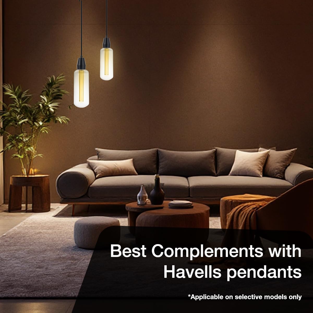 Havells LED Decorative Bulb-Opulence T105P Clear 4W 6500K E27 Lamp