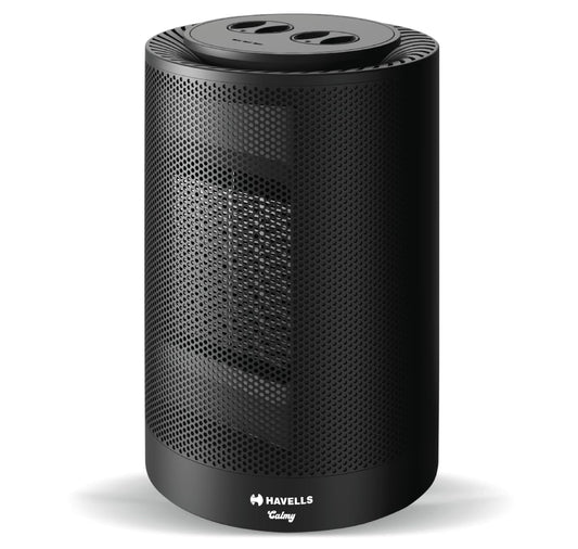 Havells CALMY PTC Heater 1200W Ceramic Heating Element Room Heater With Oscillation, Black