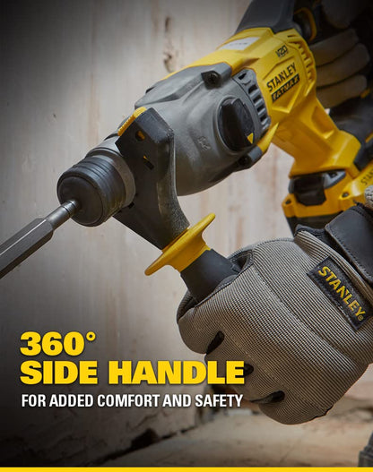 STANLEY FATMAX SBH900M2K-B1 20V 4.0Ah 20 mm Cordless Brushless Rotary Hammer With 2x4.0Ah Li-ion Batteries & 1pc Charger