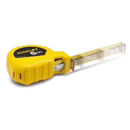 Stanley Stht36127-812 5 Meter Plastic Short Measuring Tape For Home,Diy,Professional&Industrial Use,Yellow&Black,24 Cm,8 Cm