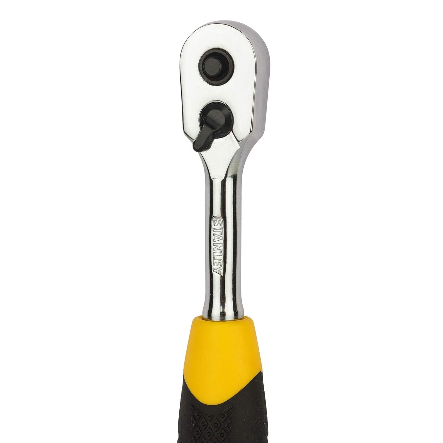 STANLEY STMT95895-8B Metal Quick Release Pear Head Ratchet (Yellow, 1/4 inches)