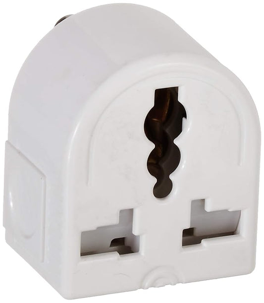 Anchor by Panasonic 6/10/13A 3 Pin Multiplug adapter with Universal Combi Socket | 3 Pin Multi Plug Universal Socket (White, 52809-Pk4)