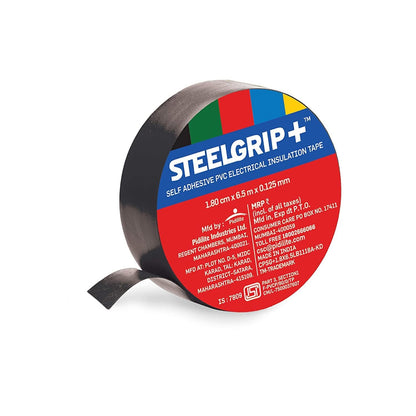 Pidilite Steelgrip Self Adhesive PVC electrical Insulation Tape - 6m,Pack of 10