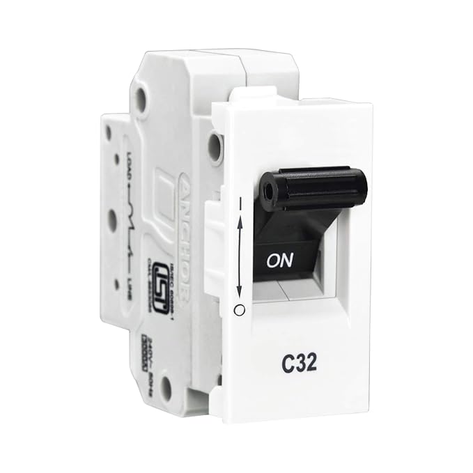 Anchor by Panasonic UNO Mini Roma 6 Amp Single Pole C Curve Mini MCB | Single Pole 6A Mini MCB (66151)