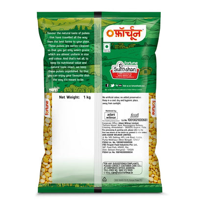Fortune Chana dal, 1 kg, Unpolished and Sortex cleaned