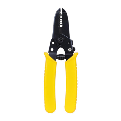 STANLEY 84-475-22 6" 150 mm Wire Stripper Ideal for Cutting, Stripping Speaker Wires & Appliance Cords for Home, DIY & Professional Use, YELLOW & BLACK