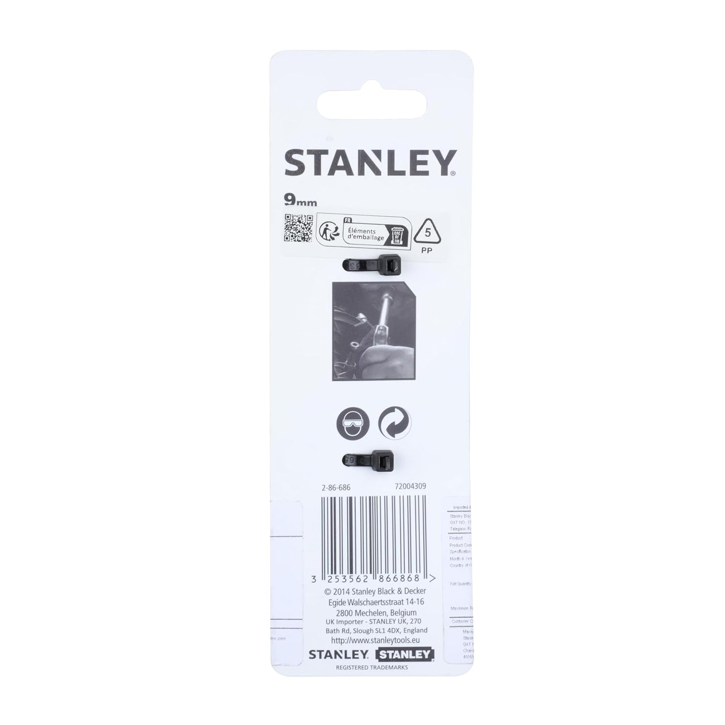Stanley 2-86-686 Deep Hole Angled Spanner, 9 mm