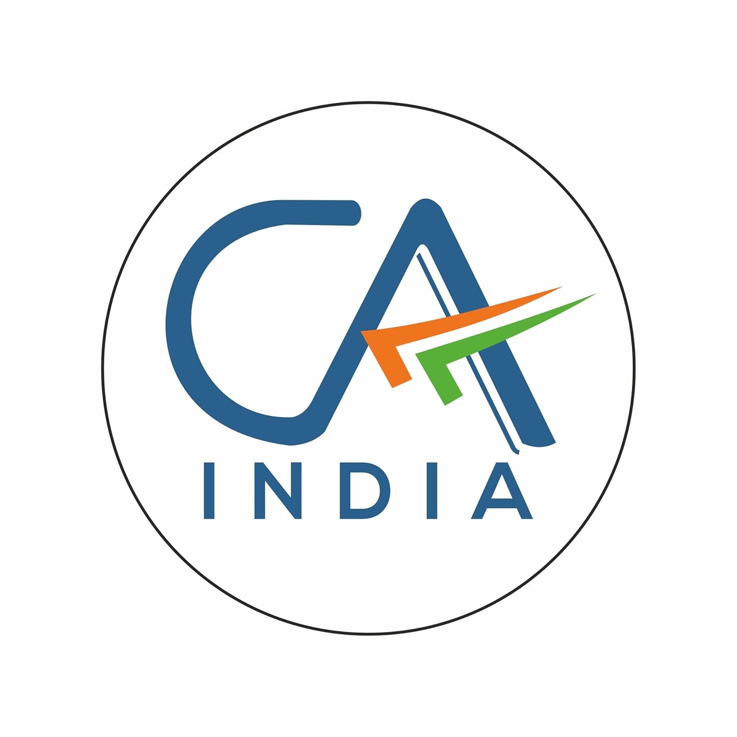 "Akshar Arts Bhuwana CA Stickers for Car Chartered Accountant Stickers Die Cut Round Shape & Please Keep Your Distance Sticker with Front Side Gumming for Car 2 CA + 2 Keep Your Distance Multicolor "