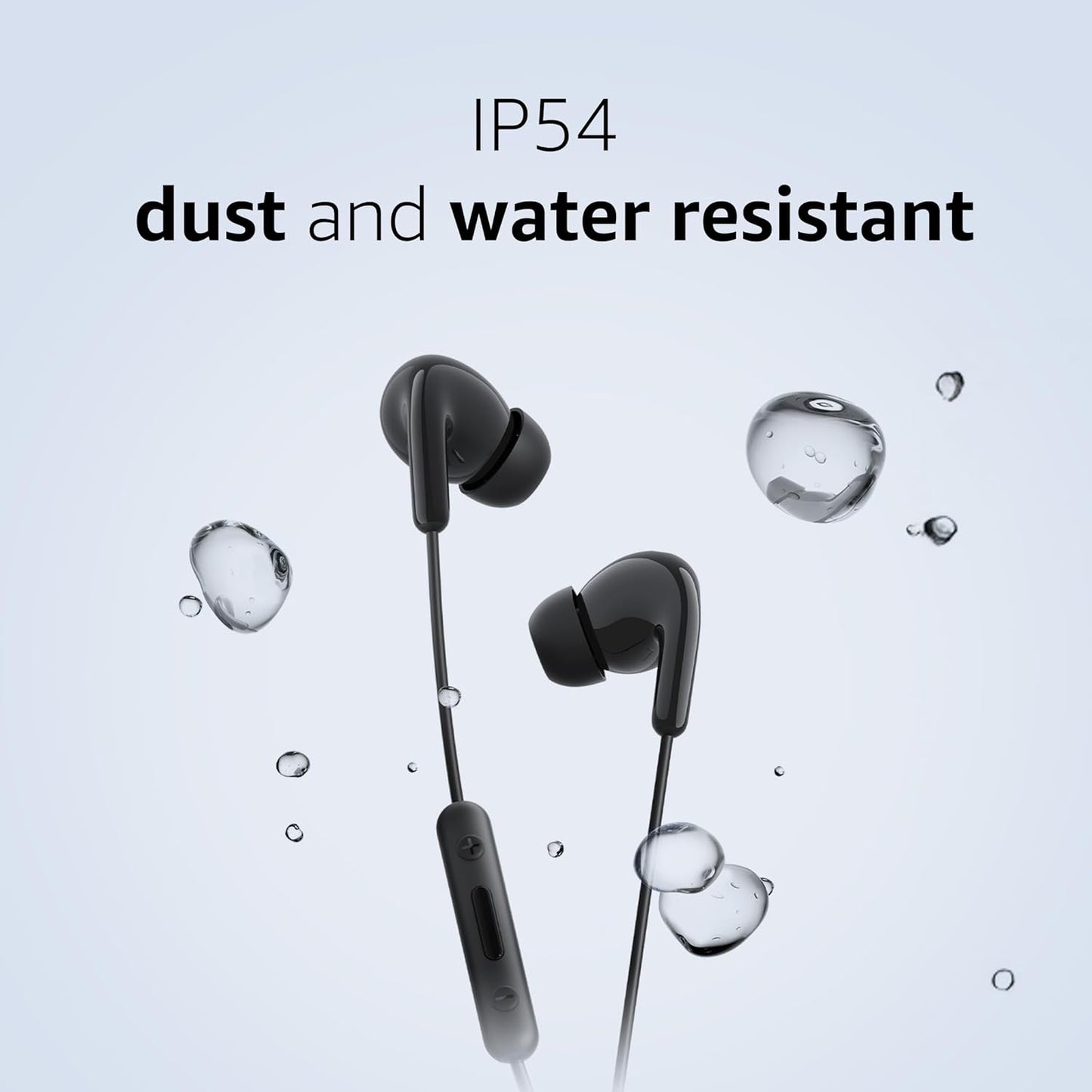 Original Type-C Wired in-Ear Earphones for Xiaomi Redmi Note Series & Mi Phones, 12.4mm Dynamic Drivers, HD Microphone, IP54 Dust & Water Resistant