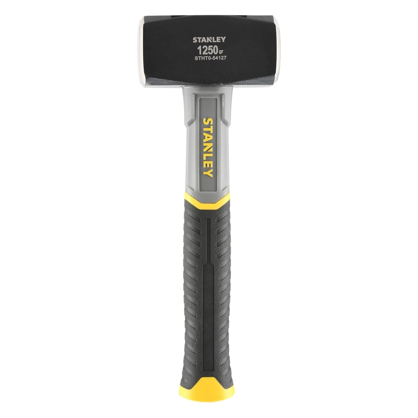 STANLEY STHT0-54127 1.25kg Club Fiberglass Hammer, 213mm Handle Length, Forged High-Carbon Steel Head, Ideal for Light Demolition Work, Driving Masonry Nails & Striking Other Tools, LxWxH: 26x9x4cm