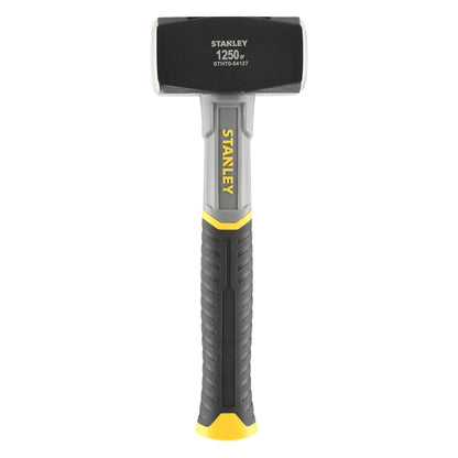 STANLEY STHT0-54127 1.25kg Club Fiberglass Hammer, 213mm Handle Length, Forged High-Carbon Steel Head, Ideal for Light Demolition Work, Driving Masonry Nails & Striking Other Tools, LxWxH: 26x9x4cm