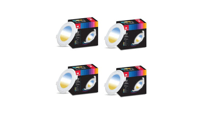Havells Polycarbonate 15W FAZER NEO Round Led Panel Ceiling Color Changing Light (Cool White/Warm White/Natural White) - Pack of 4
