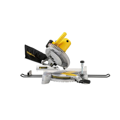 STANLEY SM16-IN 1650W 10" Compound Mitre Saw, 4800 RPM, Compact Size and Lightweight 254mm Blade Diameter+ 1 Year Warranty, (Yellow and Black)