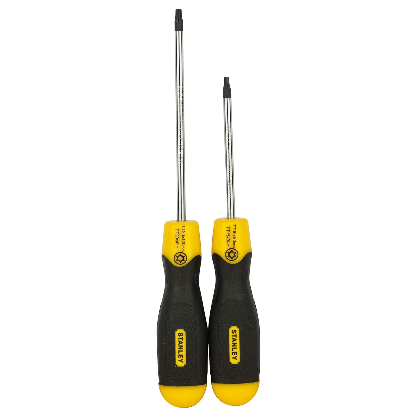 STANLEY 68-0002C Cushion Grip Screwdriver Set-16 pcs (Yellow and Black)