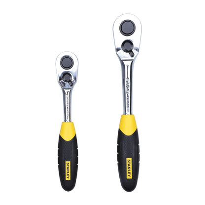 STANLEY STMT81243 110-Piece High Quality Multi-Toolkit containing Pliers, Spanners, Drivers, Sockets, Bits, Wrenches & Ratchets for Home, DIY & Professional Use, 1 Year Warranty, Yellow & Black