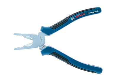 BOSCH Professional 3-Piece Pliers Set (Combination, Needle-Nose & Side Cutters) - Durable Steel Construction, Ergonomic Handles, Precision Cutting Edges, 160/180/200 mm with L-BOXX Inlay
