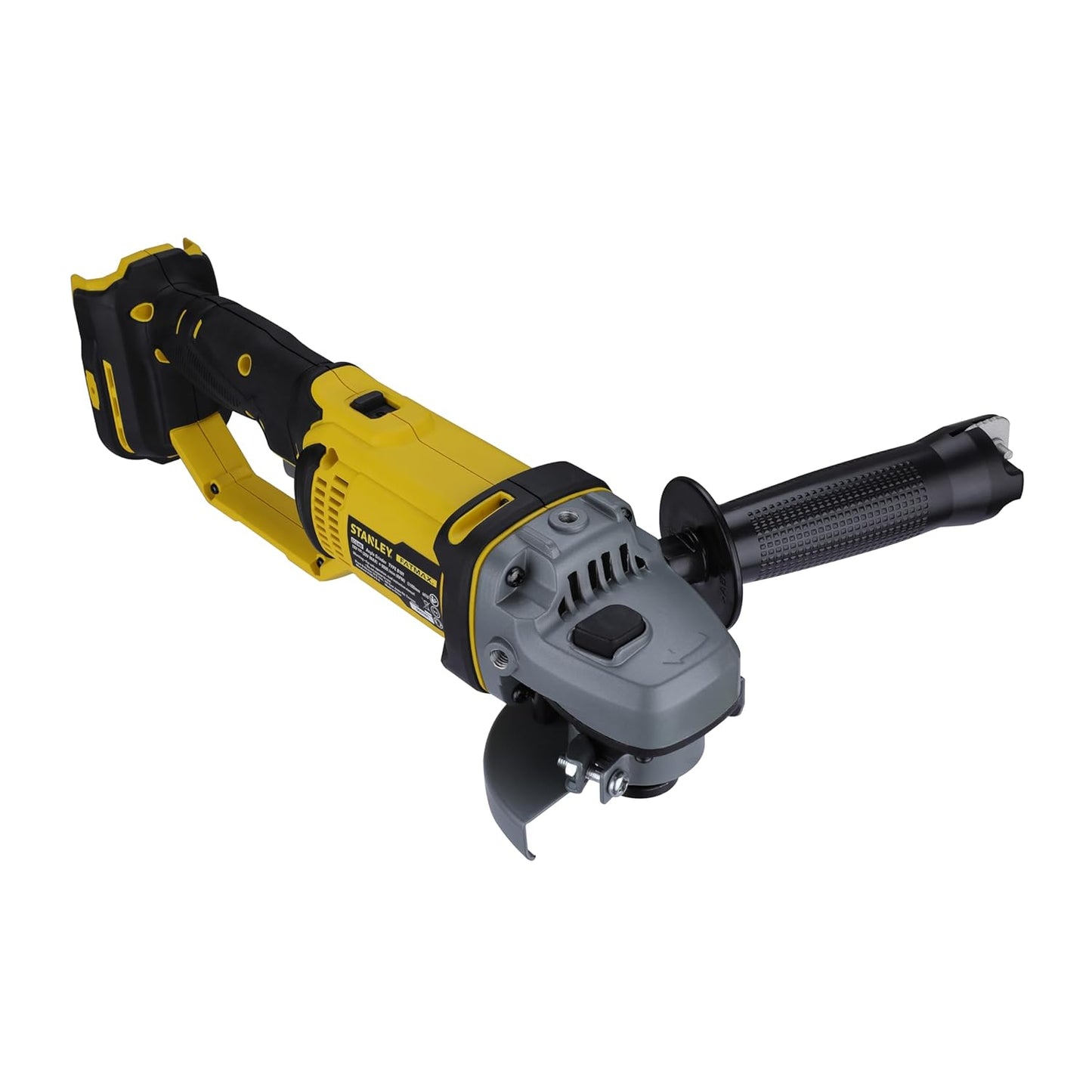 STANLEY FATMAX SCG400-B1 20V 2.0Ah 100mm Cordless Brushed Grinder for Mechanic, Tradesmen & Professional Use, Batteries Not Included, 2 Year Warranty, YELLOW & BLACK