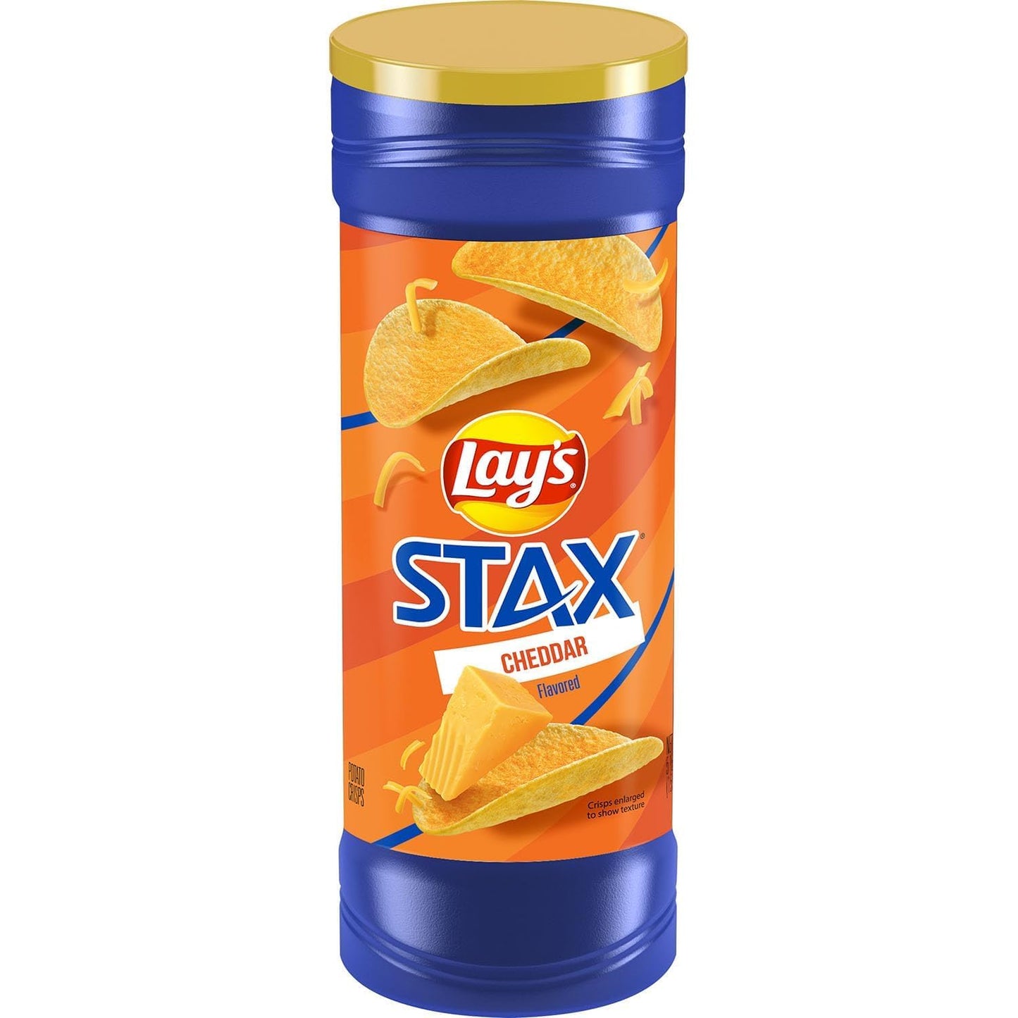 Lays Stax Cheddar Cheese Flavour Potato Cips, 170g (Imported)