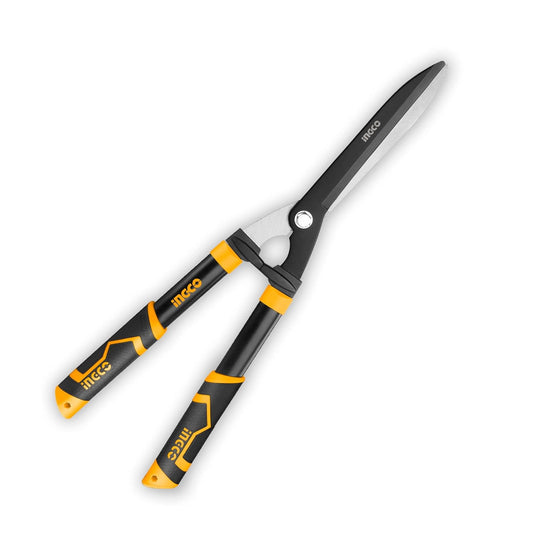 INGCO Hedge Trimmer, Hedge Shears for Gardening, Carbon Blade Garden Scissors and Cutters