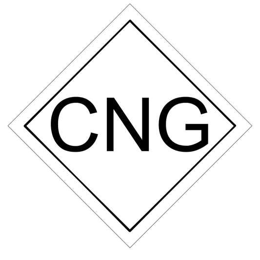 Akshar Arts Bhuwana Combo Pack of 4 CNG Laminated Sticker Size 3.5x3.5 INCH Sticker Size for Car,Bus,Truck & etc with Front Side Gumming Vinyl Sticker