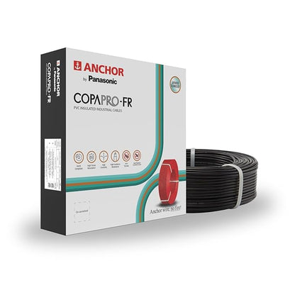 Anchor by Panasonic 1.5 mm COPAPro FR Electrical Wire, 90 Meter Fire Resistant Single Core PVC insulated Pure Copper Wire, Anti Rodent Anti Termite Flexible Wire for Connections