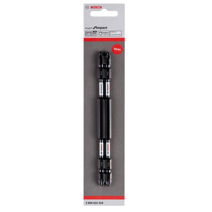 Bosch Professional Impact, Double Ended Screwdriver Bits, Type Ph2-Ph2, Length 150mm, With Black Oxide Suitable For Impact Drivers, Pack Of 2