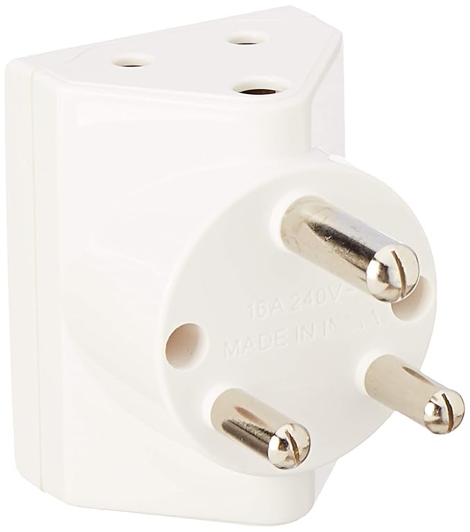 Anchor by Panasonic 16A Pilot 3 Pin Plug | Pilot 3 Pin Multiplug Plug for Home & Office Appliances