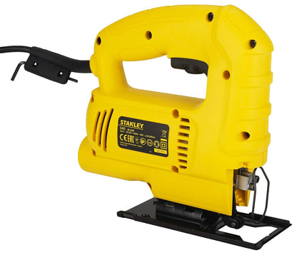 STANLEY SJ45 450W Variable Speed JigSaw for cutting woodsheetmetal and plastic with 6 position speed dial(Yellow and Black) (SJ45-IN)