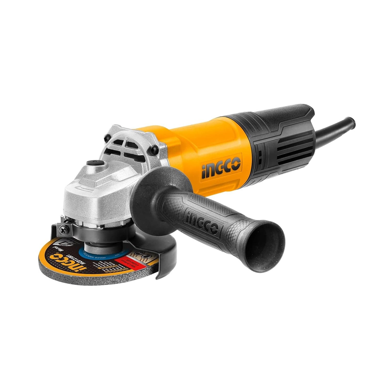 INGCO Angle Grinder, 100mm | 750W | 12000 RPM Power Grinder, Electric Metal Grinder with 1 pcs Auxiliary Handle