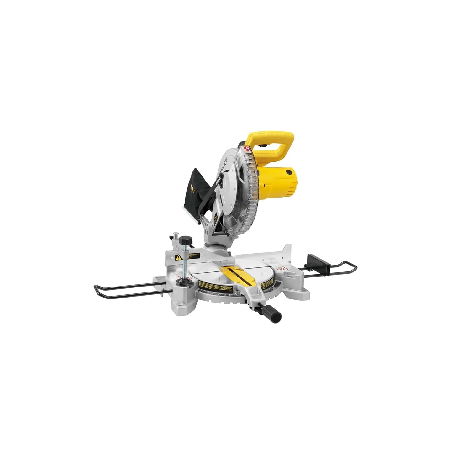 STANLEY SM16-IN 1650W 10" Compound Mitre Saw, 4800 RPM, Compact Size and Lightweight 254mm Blade Diameter+ 1 Year Warranty, (Yellow and Black)