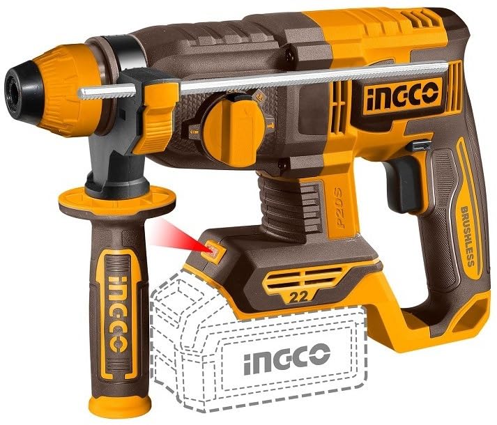 Ingco COSLI250695 20V Cordless Impact Drill,Circular Saw,Rotary Hammer & Blower 4 In 1 Combo Tool With Battery-Charger, Accessories Kit