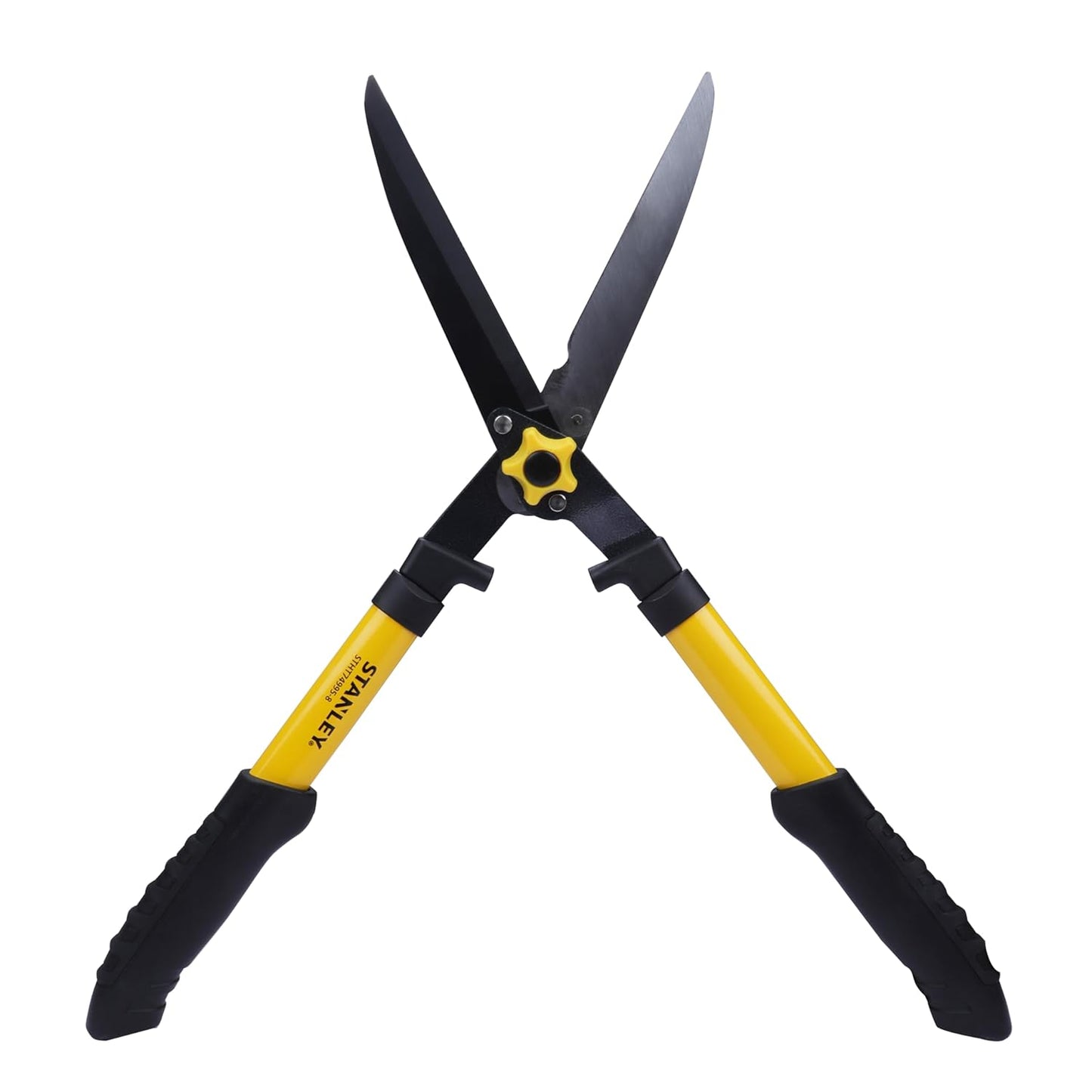 STANLEY STHT74995-8 8"/200 mm Hedge Shears, Carbon Steel Blade, Ideal for Cutting Branches of Trees, Shrubs & Bushes, Ergonomic Rubber Grip, YELLOW & BLACK