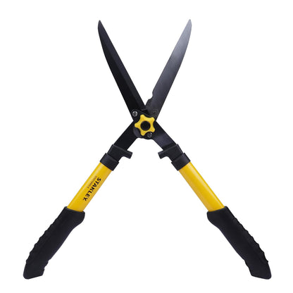 STANLEY STHT74995-8 8"/200 mm Hedge Shears, Carbon Steel Blade, Ideal for Cutting Branches of Trees, Shrubs & Bushes, Ergonomic Rubber Grip, YELLOW & BLACK