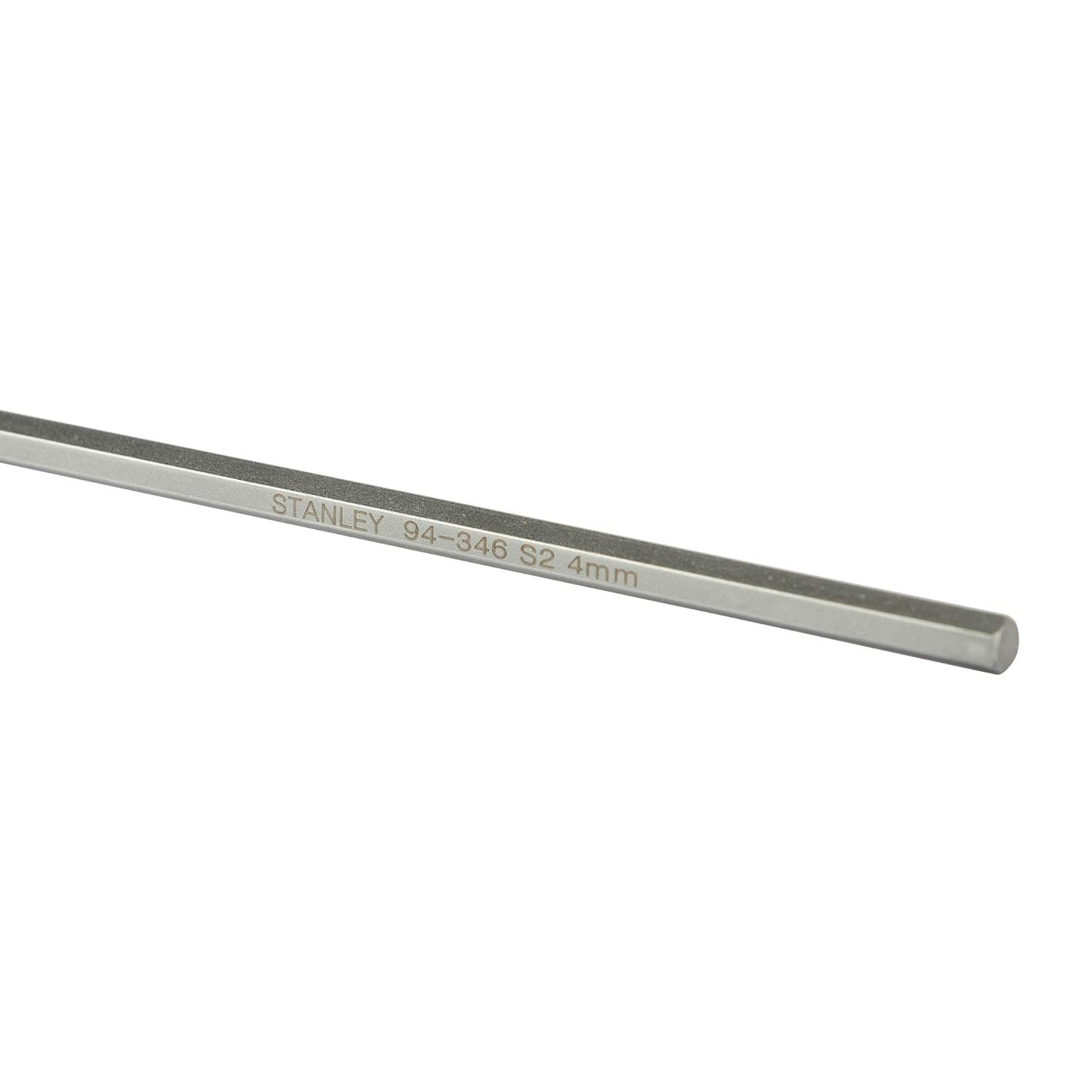 STANLEY 94-346 4.0mm Metric 2 Way T Handle Hex Key (Silver and Yellow)
