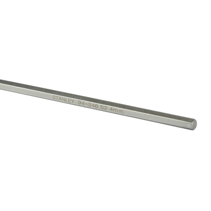 STANLEY 94-346 4.0mm Metric 2 Way T Handle Hex Key (Silver and Yellow)