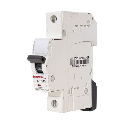 HAVELLS STAD-X 10A SP C MCB 240V - WHITE