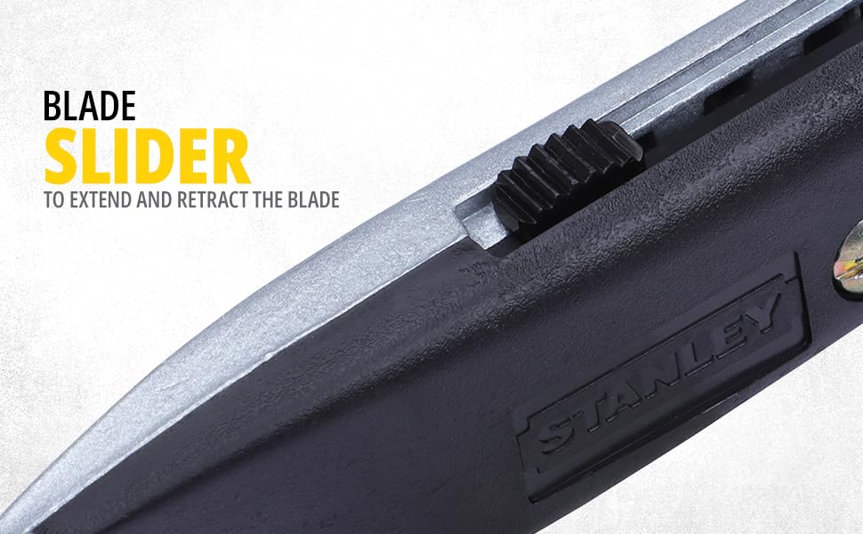 STANLEY 10-175 Retractable Utility Knife 6.125-Inch (Yellow & Black)