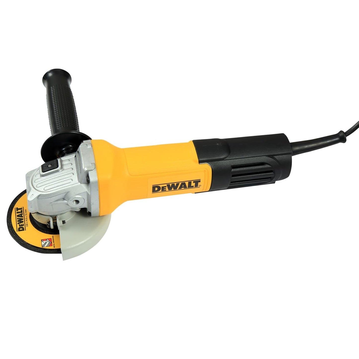 DEWALT DWE750T-IN,750Watt, 4" (100mm) Ultra SLIM Heavy Duty Angle Grinder Engineered For Heavy Duty Applications with Spindle Lock and Toggle Switch, 2 Year Manufacturer Warranty(SIDE HANDLE INCLUDED)