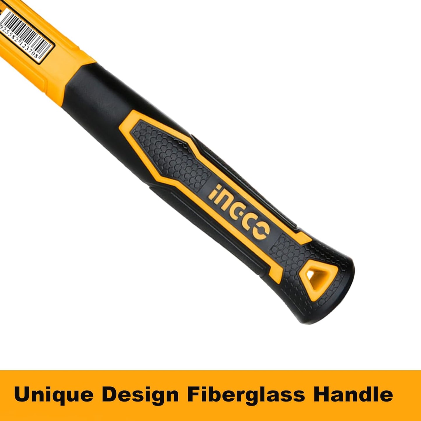 INGCO Professional Machinist Hammer with Fiberglass Handle, Drop-forged hammerhead, Weight: 1000g