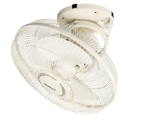 Havells 300mm Ciera Cabin Fan | Grill for protection, Energy Efficient Fan | High speed motor for higher air delivery, 2 Year Warranty | (Pack of 1, Ivory)
